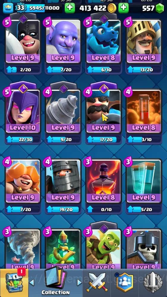 Clash Royale Accounts Lv 33|Trophy 6186|KTL 11|Limited Skin|Card 116|3 H image 18