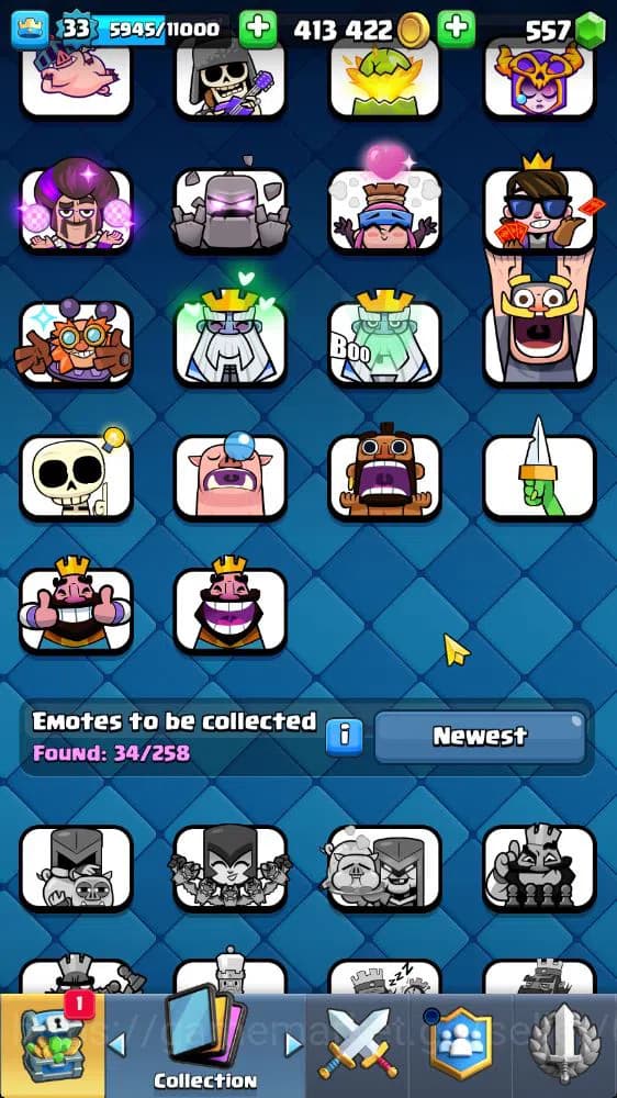 Clash Royale Accounts Lv 33|Trophy 6186|KTL 11|Limited Skin|Card 116|3 H image 8