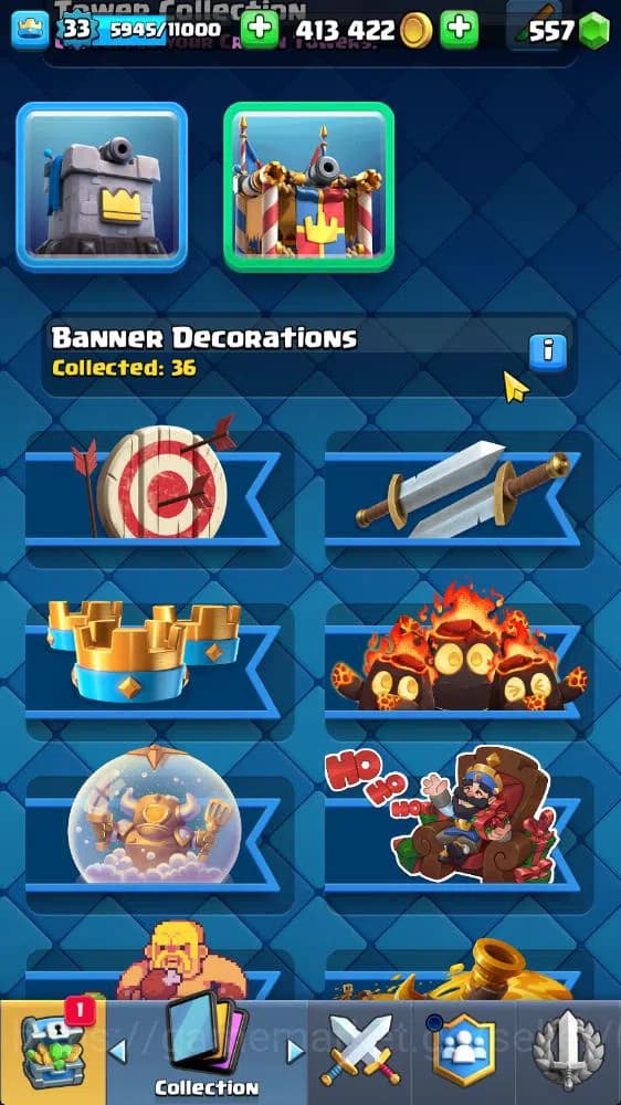 Clash Royale Accounts Lv 33|Trophy 6186|KTL 11|Limited Skin|Card 116|3 H image 9