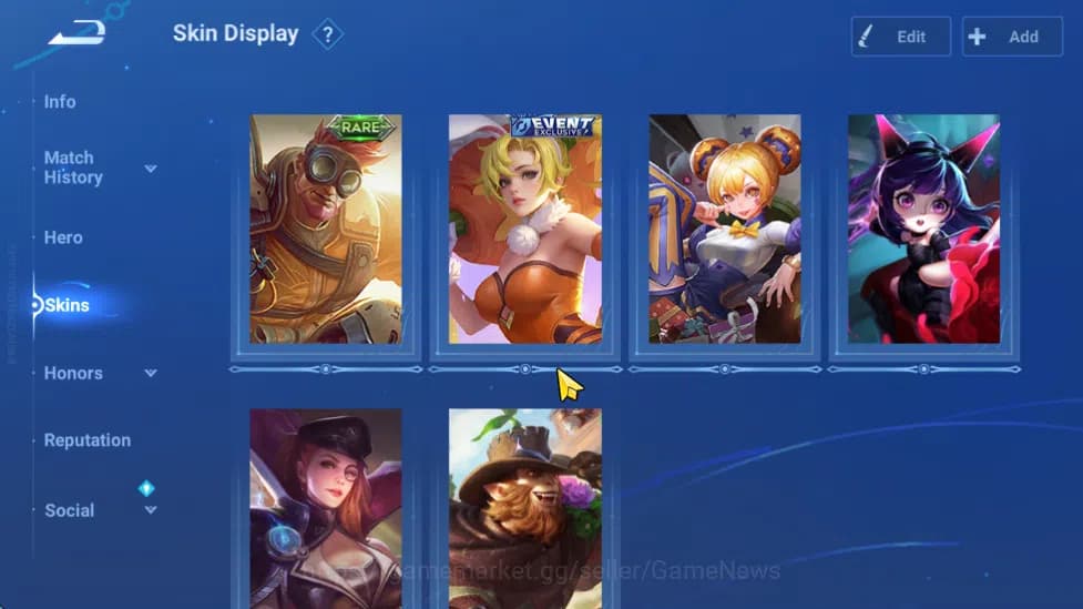 Honor of Kings Accounts Hero 18 Skin 6|Starter with Legend Skin Selection image 4