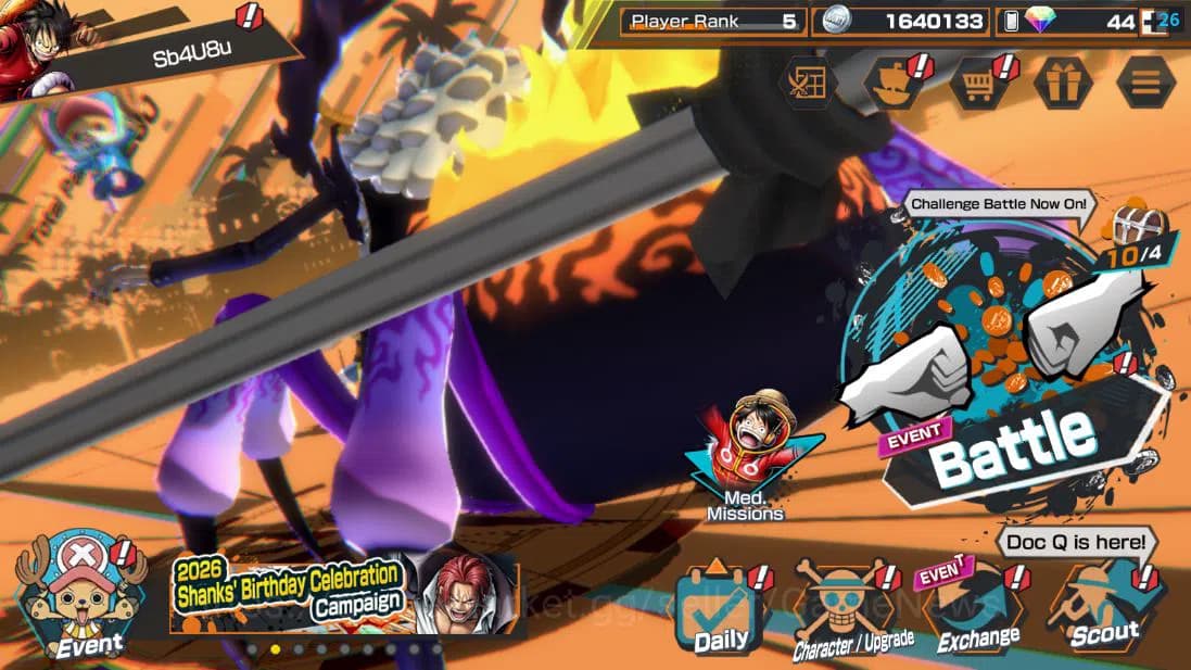 One Piece Bounty Rush Accounts Global|4 EX 1 MAX| 5 Elder St.Saturn,G5 Monkey D.L image 1