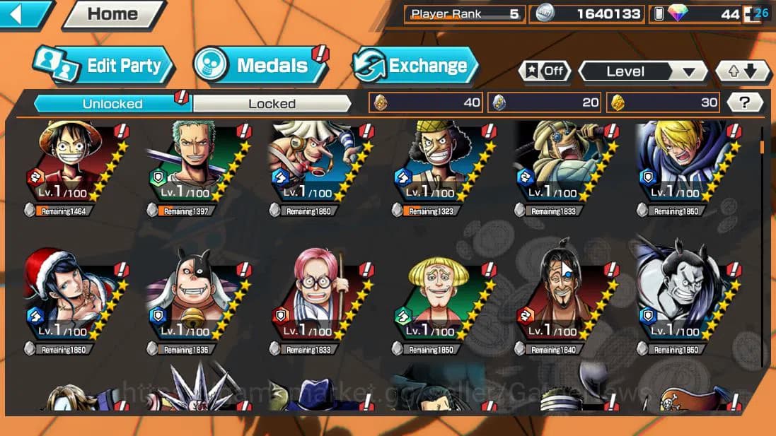 One Piece Bounty Rush Accounts Global|4 EX 1 MAX| 5 Elder St.Saturn,G5 Monkey D.L image 7