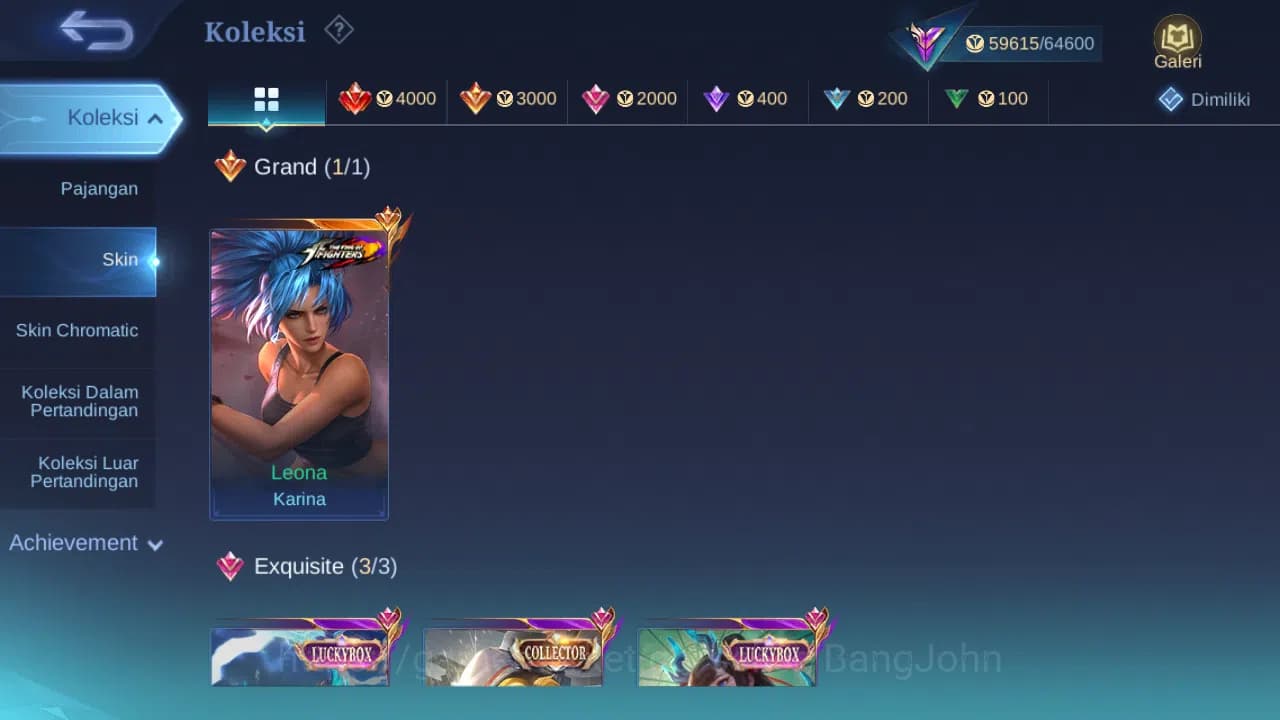 Mobile Legends: Bang Bang Accounts Hero 132 Skin 259 | KOF Karina | Luckybox Franco, image 2