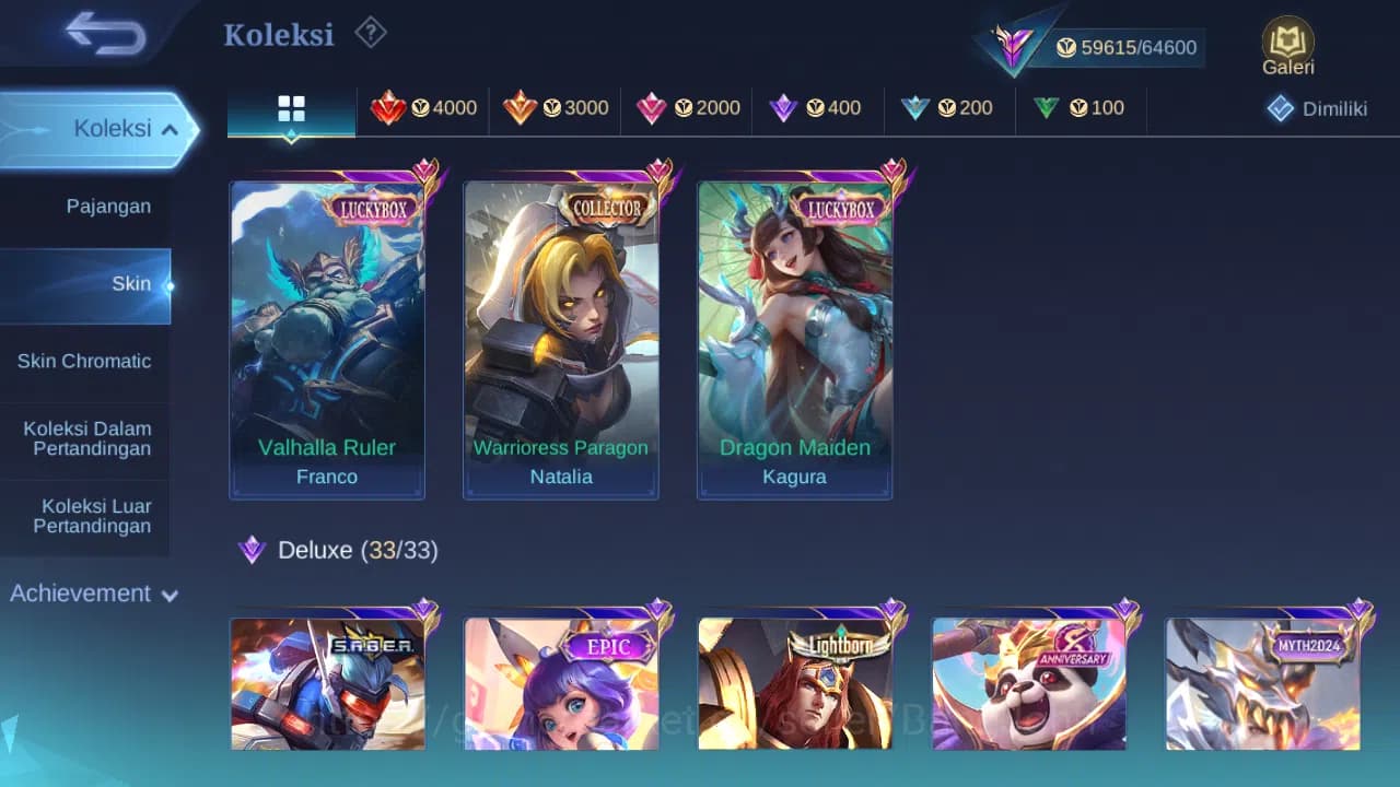 Mobile Legends: Bang Bang Accounts Hero 132 Skin 259 | KOF Karina | Luckybox Franco, image 3