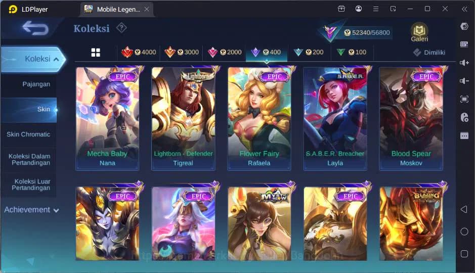 Mobile Legends: Bang Bang Accounts GLOBAL|Hero 117|Skin 251|Allstar Hanabi,Snrio FLor image 17