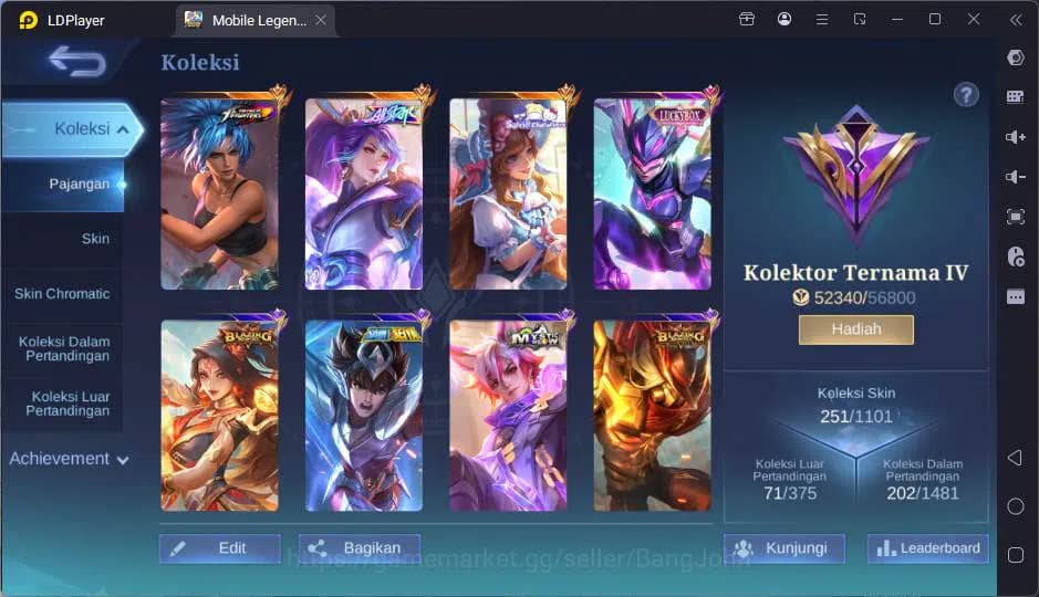 Mobile Legends: Bang Bang Accounts GLOBAL|Hero 117|Skin 251|Allstar Hanabi,Snrio FLor image 20