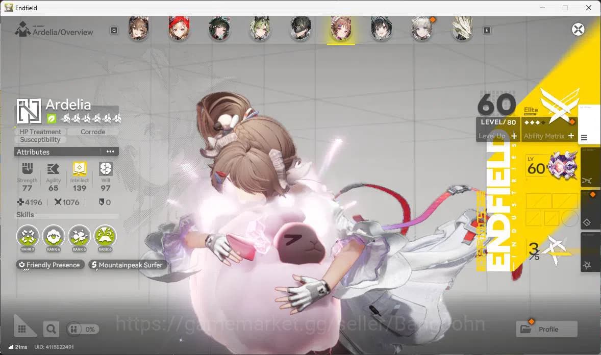 Arknights: Endfield Accounts ASIA|LVL 57, Z fungyi sign,Laevatain sign,gilberta image 13