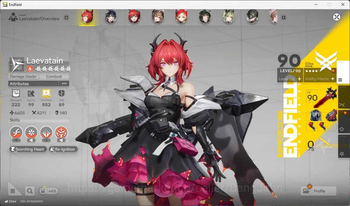 Arknights: Endfield Accounts ASIA|LVL 57, Z fungyi sign,Laevatain sign,gilberta image 19