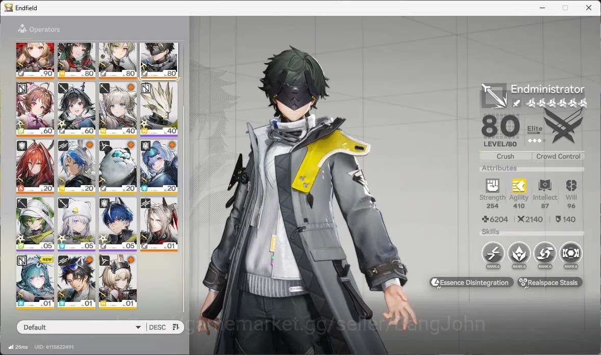 Arknights: Endfield Accounts ASIA|LVL 57, Z fungyi sign,Laevatain sign,gilberta image 20