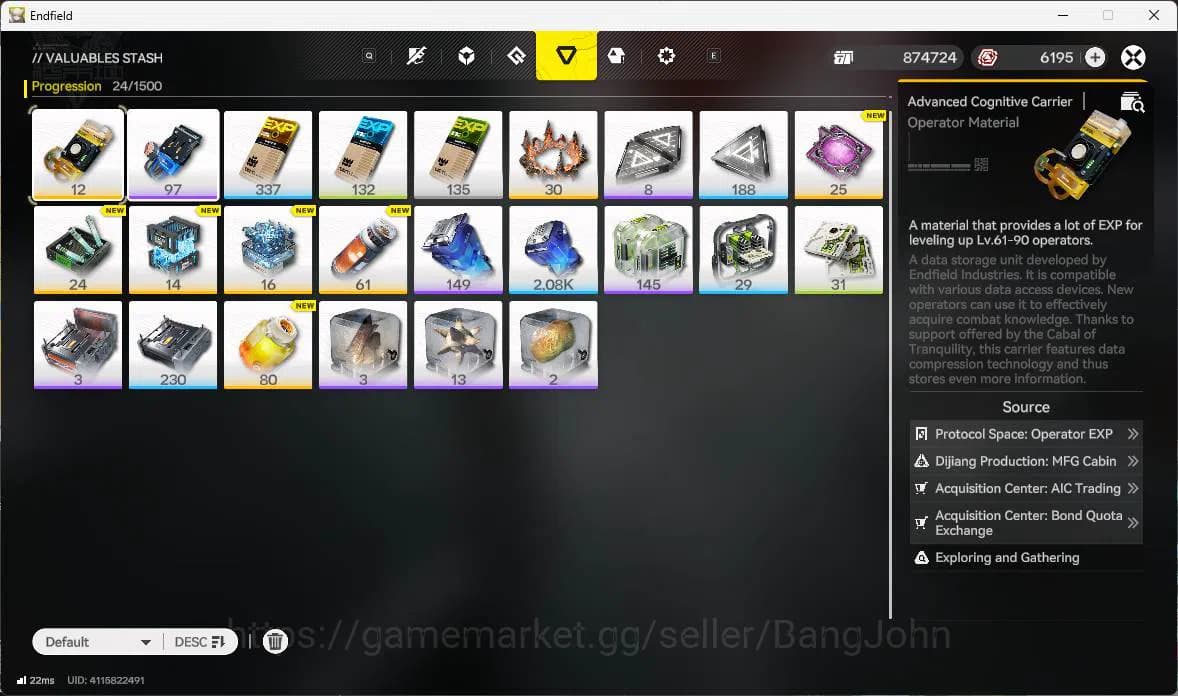 Arknights: Endfield Accounts ASIA|LVL 57, Z fungyi sign,Laevatain sign,gilberta image 4