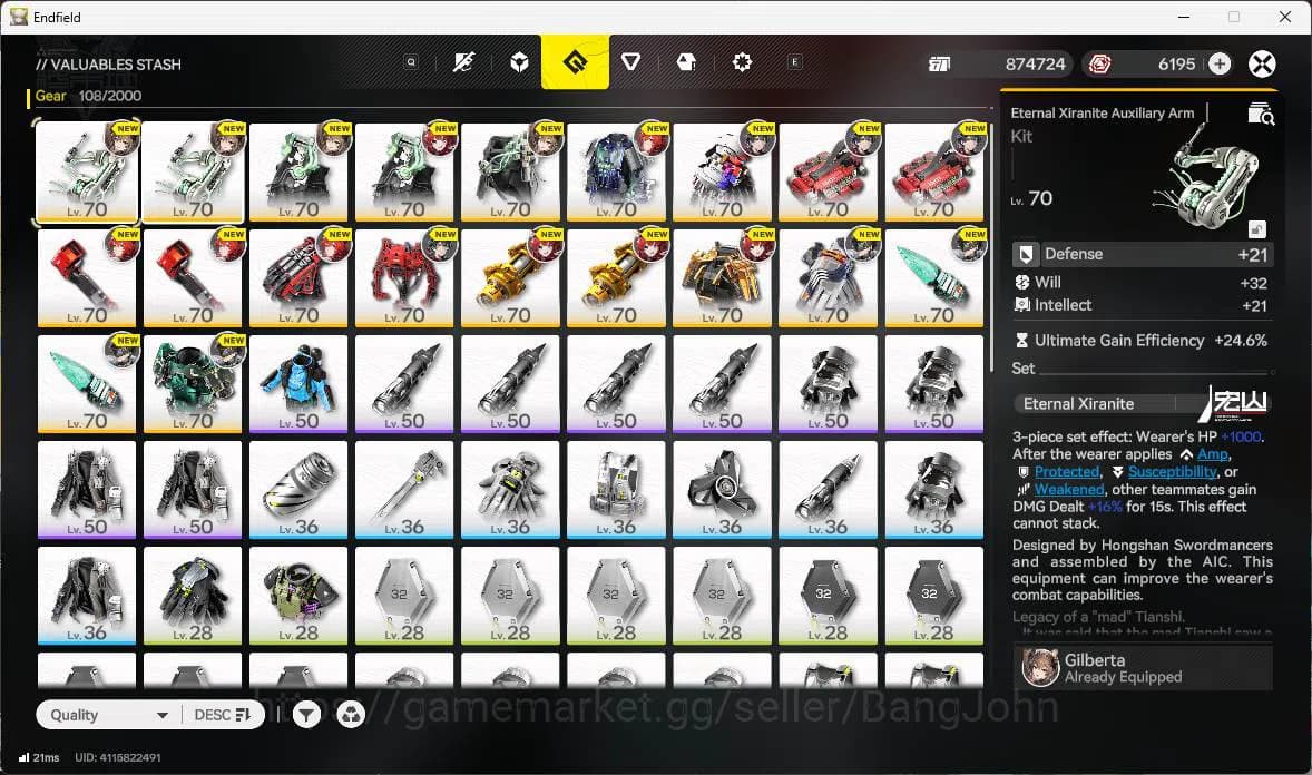 Arknights: Endfield Accounts ASIA|LVL 57, Z fungyi sign,Laevatain sign,gilberta image 5