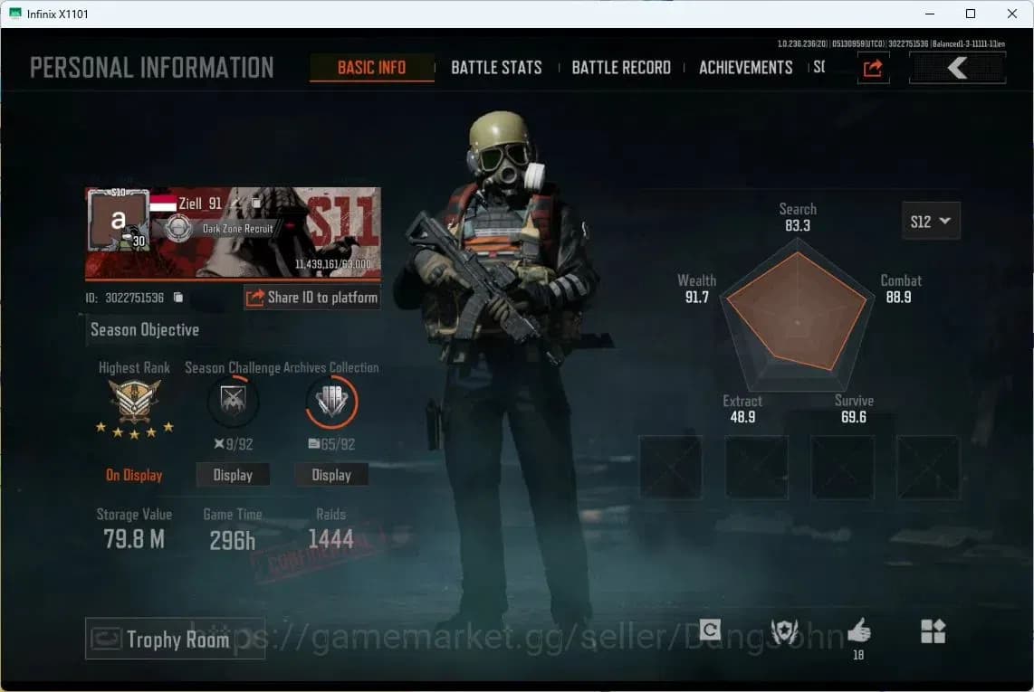 Arena Breakout Accounts MOBILE Lvl30|SV 79,8M|CV 12,3M|MORE SKIN,X-RAY H41 image 1