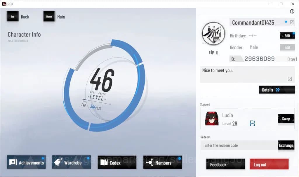 Punishing: Gray Raven Accounts ASIA|Lv 46 | [S Nirvantia,S Crepuscule,S LuciaCW,S image 1