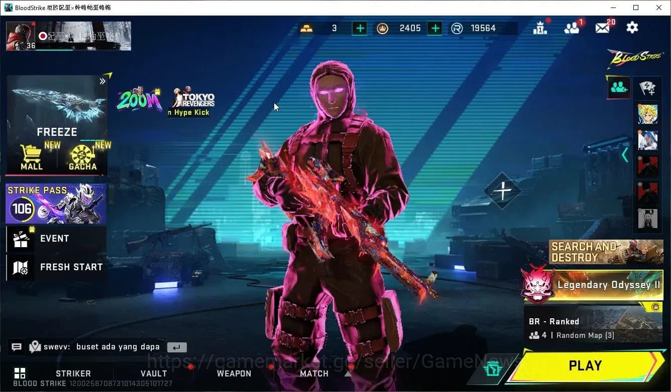 Blood Strike Accounts ASIA|9 ULTRA [Ethan,Hank,DeAgle,Galil,MCX,FAL,Karl image 1