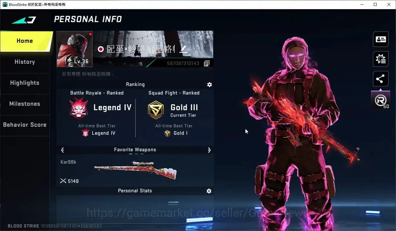 Blood Strike Accounts ASIA|9 ULTRA [Ethan,Hank,DeAgle,Galil,MCX,FAL,Karl image 2