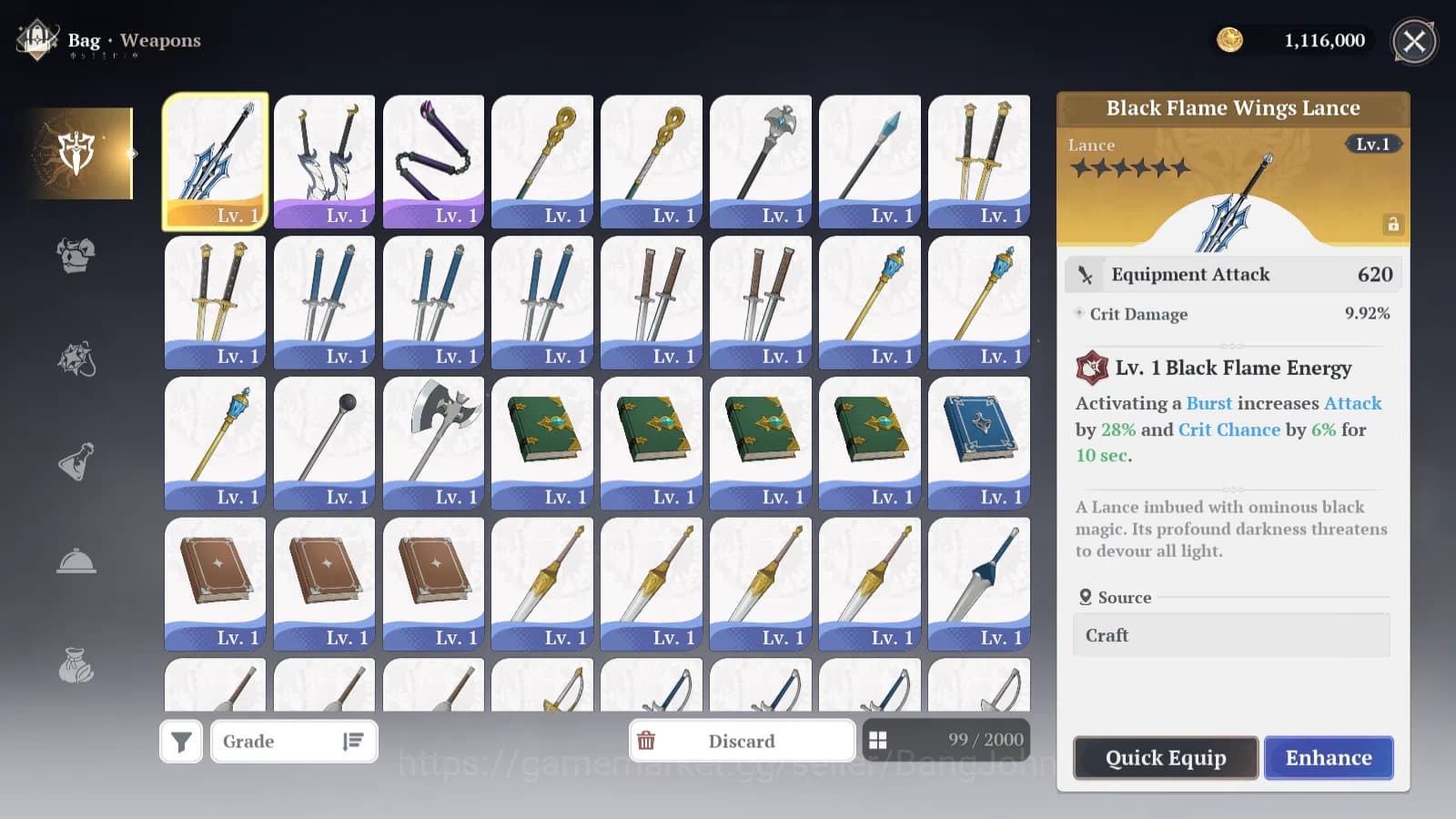 The Seven Deadly Sins: Origin Accounts EUROPE | Fresh Starter Lvl 2 |2 SSR| Escanor, Guil image 3