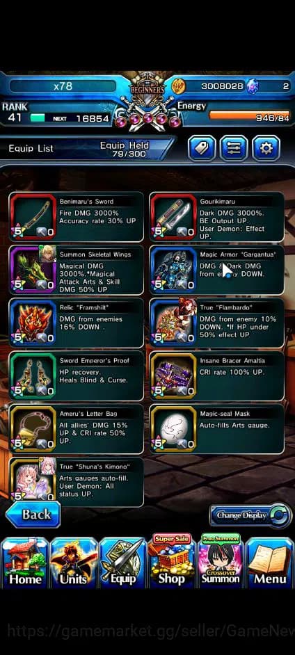 Grand Summoners Accounts Global|Rank 41|Fresh Starter| 4 Ascend+1 TW | Shua image 5