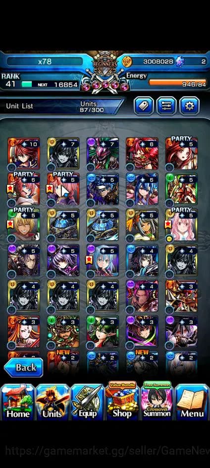 Grand Summoners Accounts Global|Rank 41|Fresh Starter| 4 Ascend+1 TW | Shua image 6