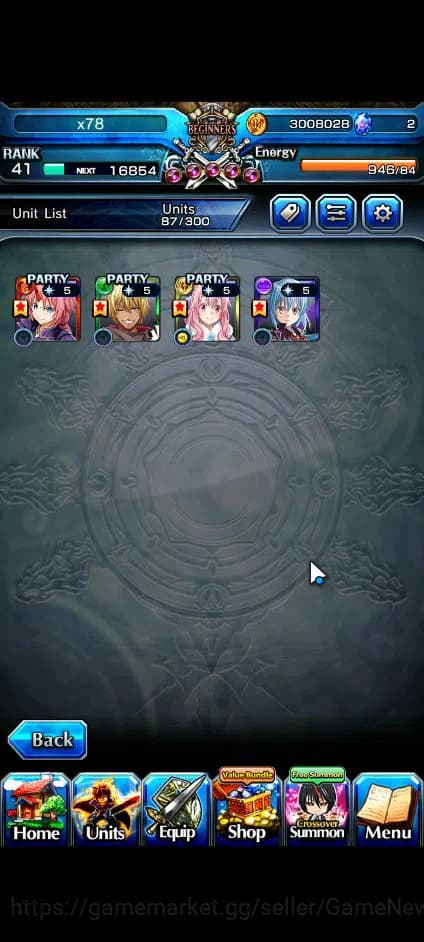 Grand Summoners Accounts Global|Rank 41|Fresh Starter| 4 Ascend+1 TW | Shua image 7