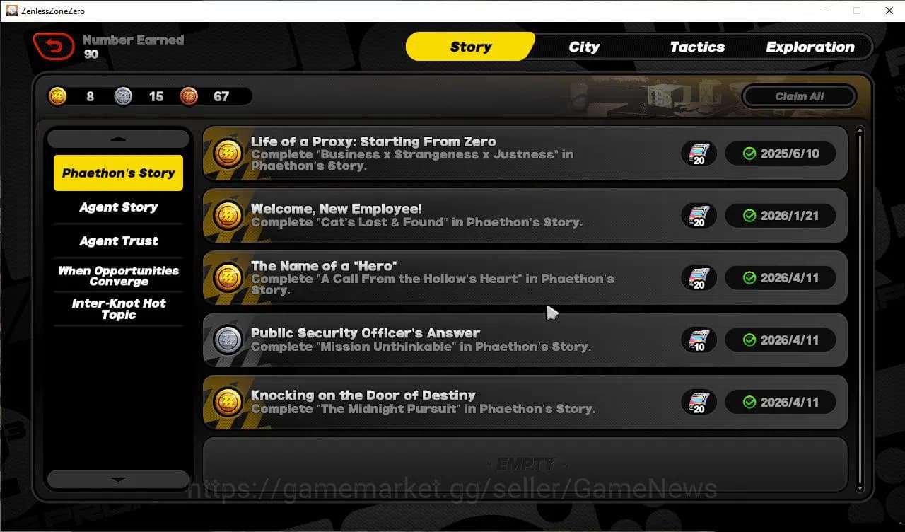 Zenless Zone Zero Accounts ASIA|IK 39|S1 Ch3|3 Limited[Ye Shunguang,Nangong Y image 3