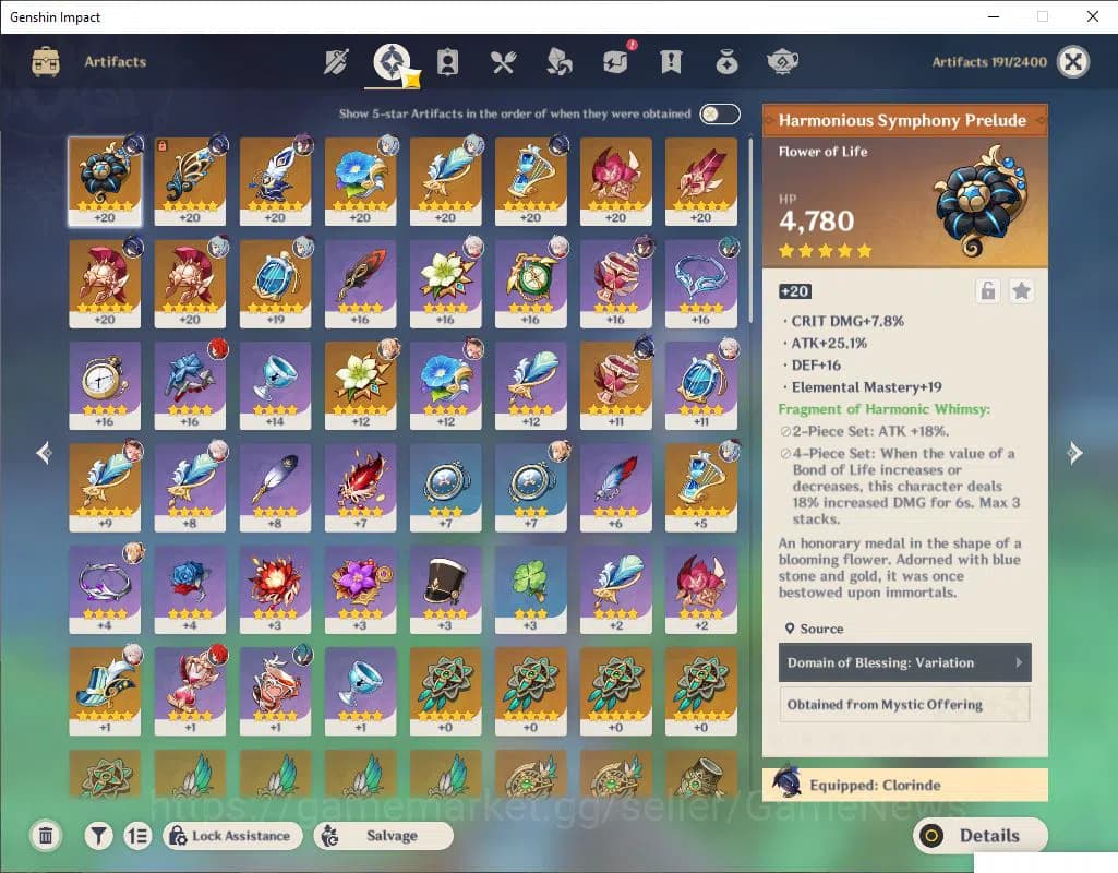 Genshin Impact Accounts ASIA|AR 50|4 Limited +1(*5Weapon)|KazuhaC1,Flins,C image 7