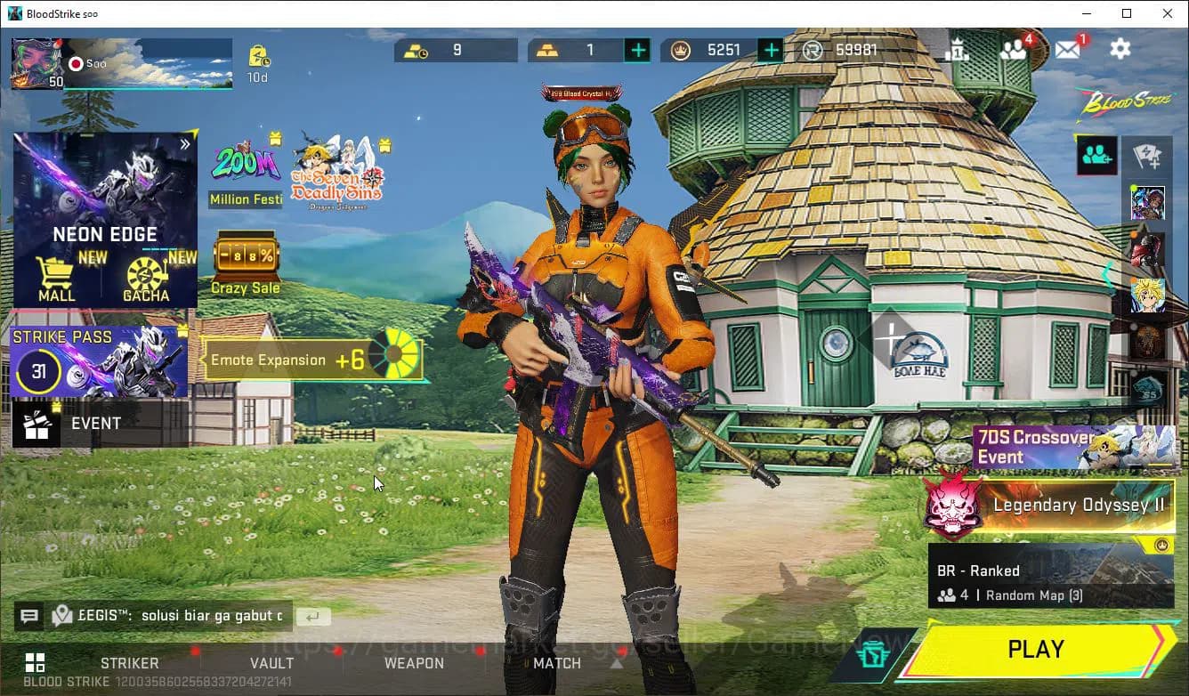 Blood Strike Accounts ASIA|EVO(FAL)+Colab AOT(Ultrahard Blade,KAG6,FAL), image 1