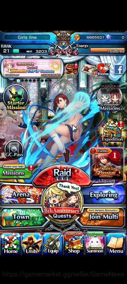 Grand Summoners Accounts Global|Rank 21|Starter|31 RGB|12 Ascend|MomoTW,Mik image 1
