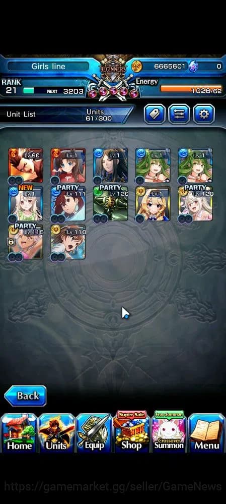 Grand Summoners Accounts Global|Rank 21|Starter|31 RGB|12 Ascend|MomoTW,Mik image 4