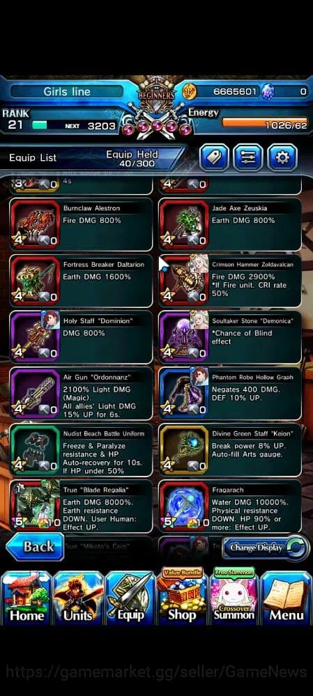 Grand Summoners Accounts Global|Rank 21|Starter|31 RGB|12 Ascend|MomoTW,Mik image 8