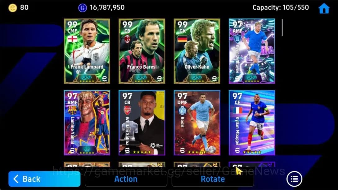 eFootball Accounts Android|Big Time Frank Lampard,Oliver Kahn,Franco image 15