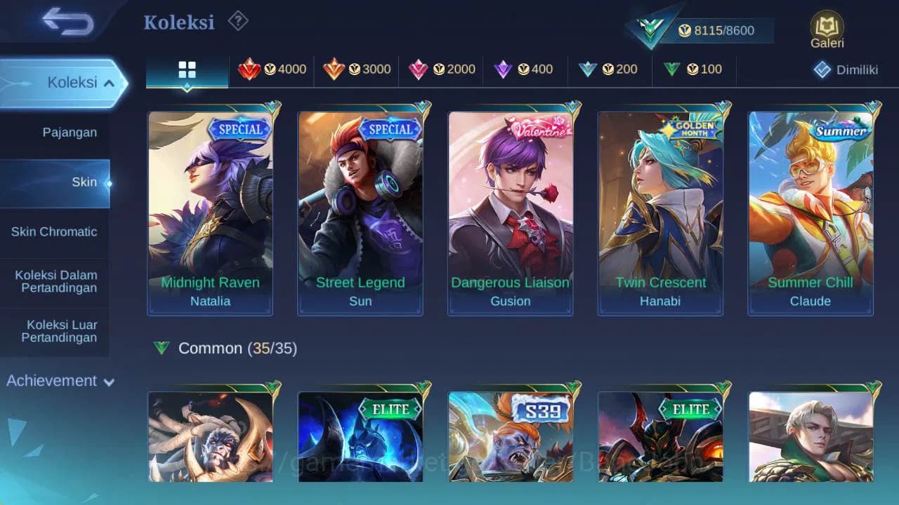 Mobile Legends: Bang Bang Accounts GLOBAL|Hero 44|skin 47|valentine fanny,venom hanab image 2