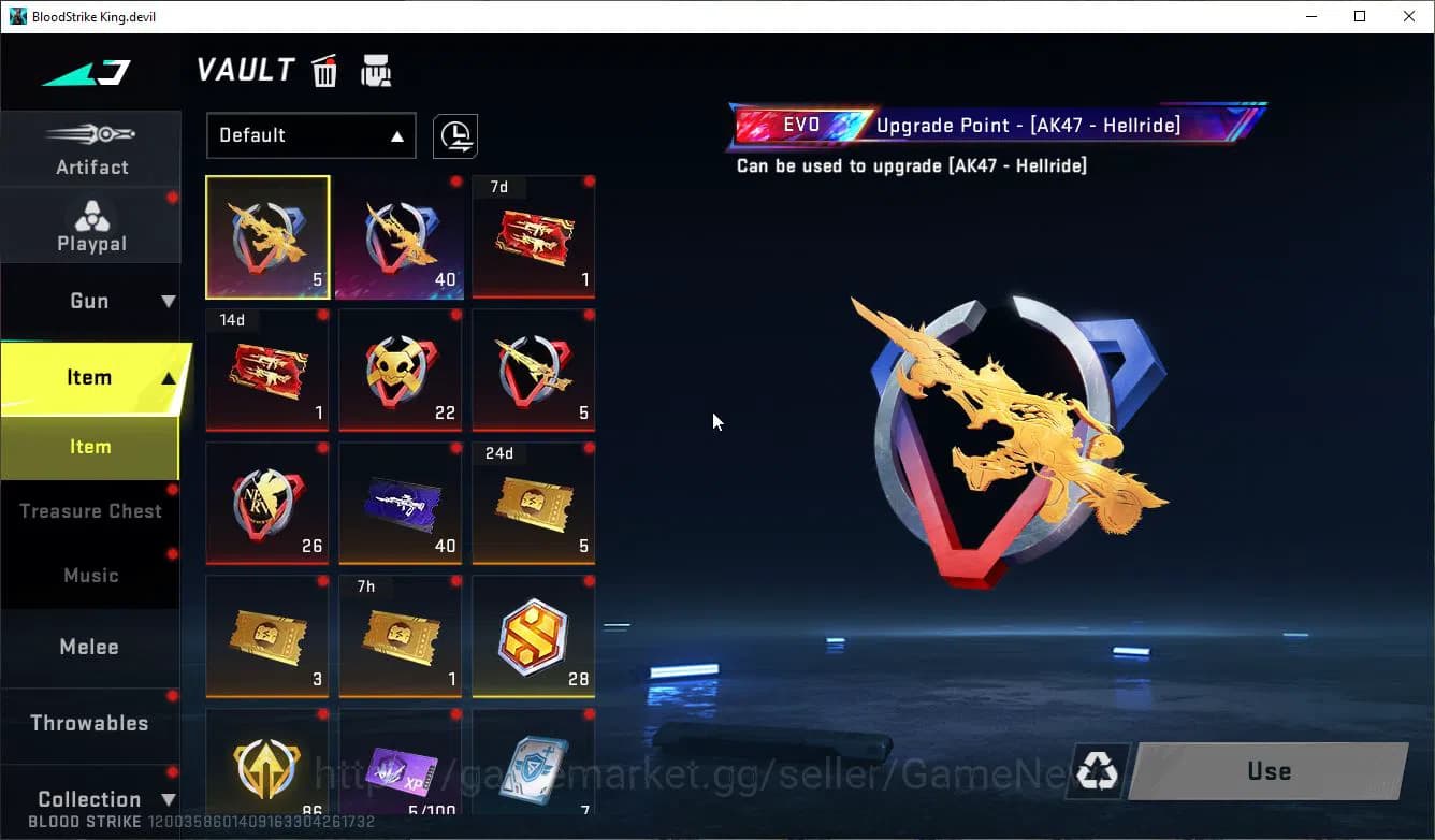 Blood Strike Accounts ASIA| 5 ULTRA [Katya-Flux,M4A1,P90-FangPumpkin,AR9 image 12