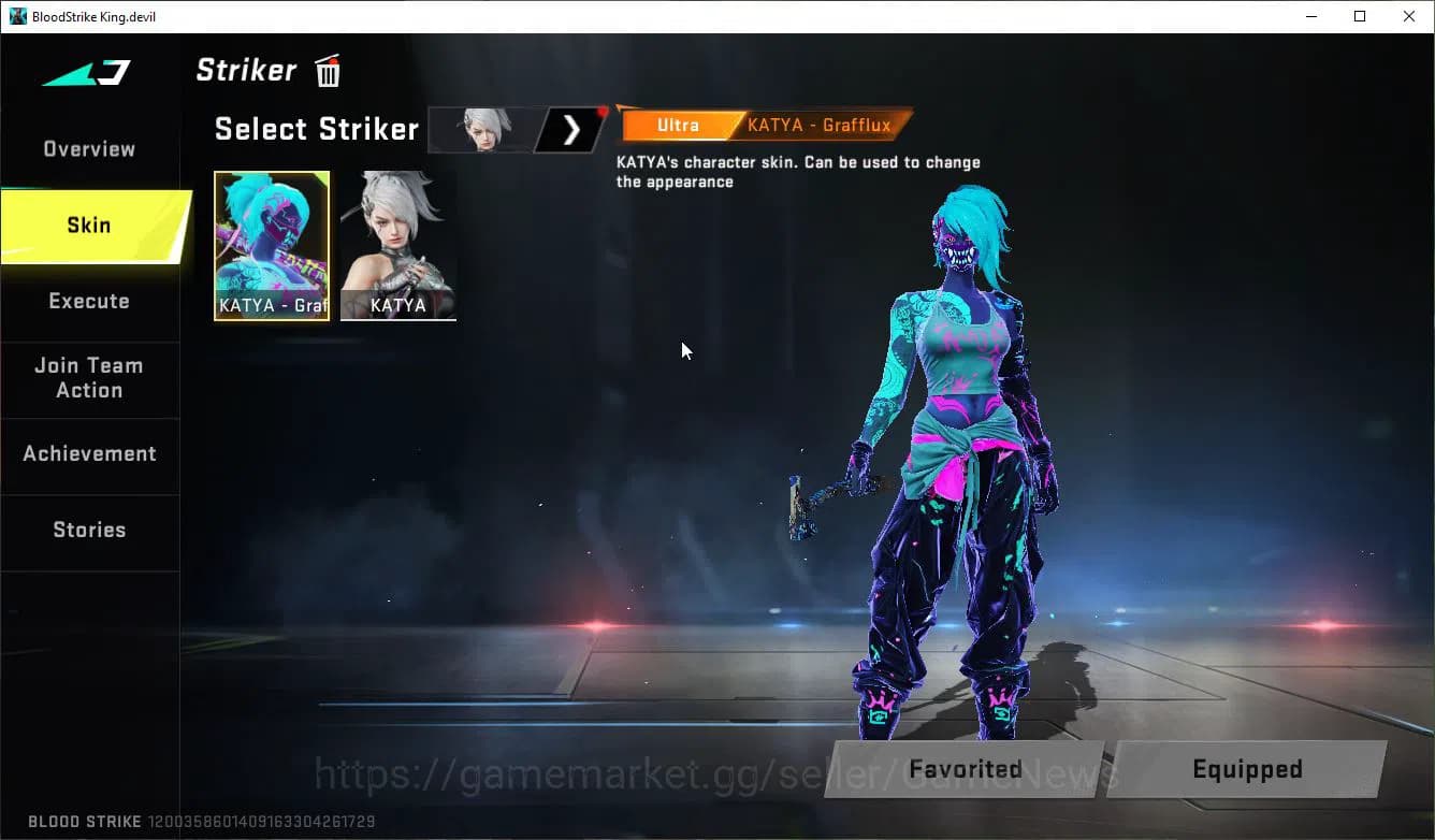 Blood Strike Accounts ASIA| 5 ULTRA [Katya-Flux,M4A1,P90-FangPumpkin,AR9 image 3