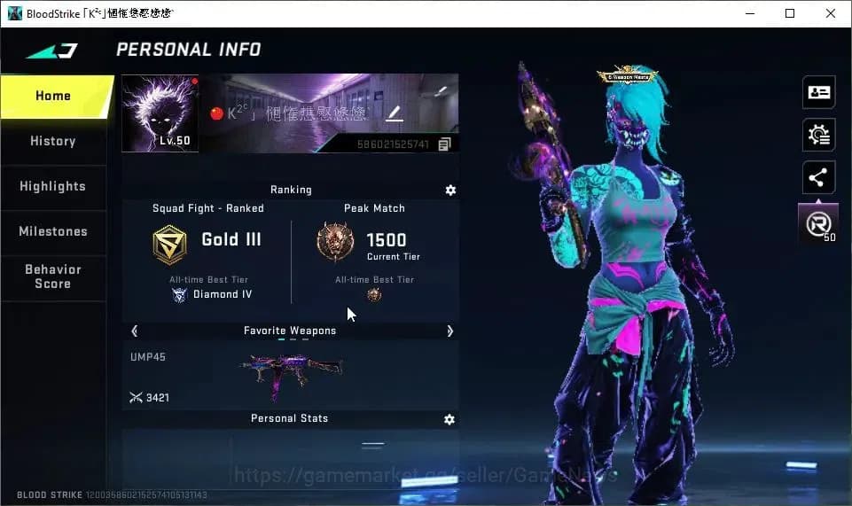 Blood Strike Accounts ASIA|21 ULTRA[KATYA,JET,M4A1,AK47,UMP45,AUG,FAL,Et image 2