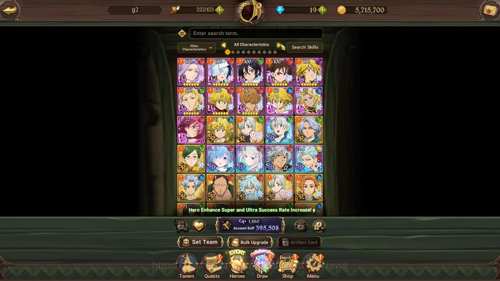 The Seven Deadly Sins: Grand Cross Accounts Global|395K CC|Chapter1|2 UR|DKM 1/6,Thor1/6,Lucio image 13