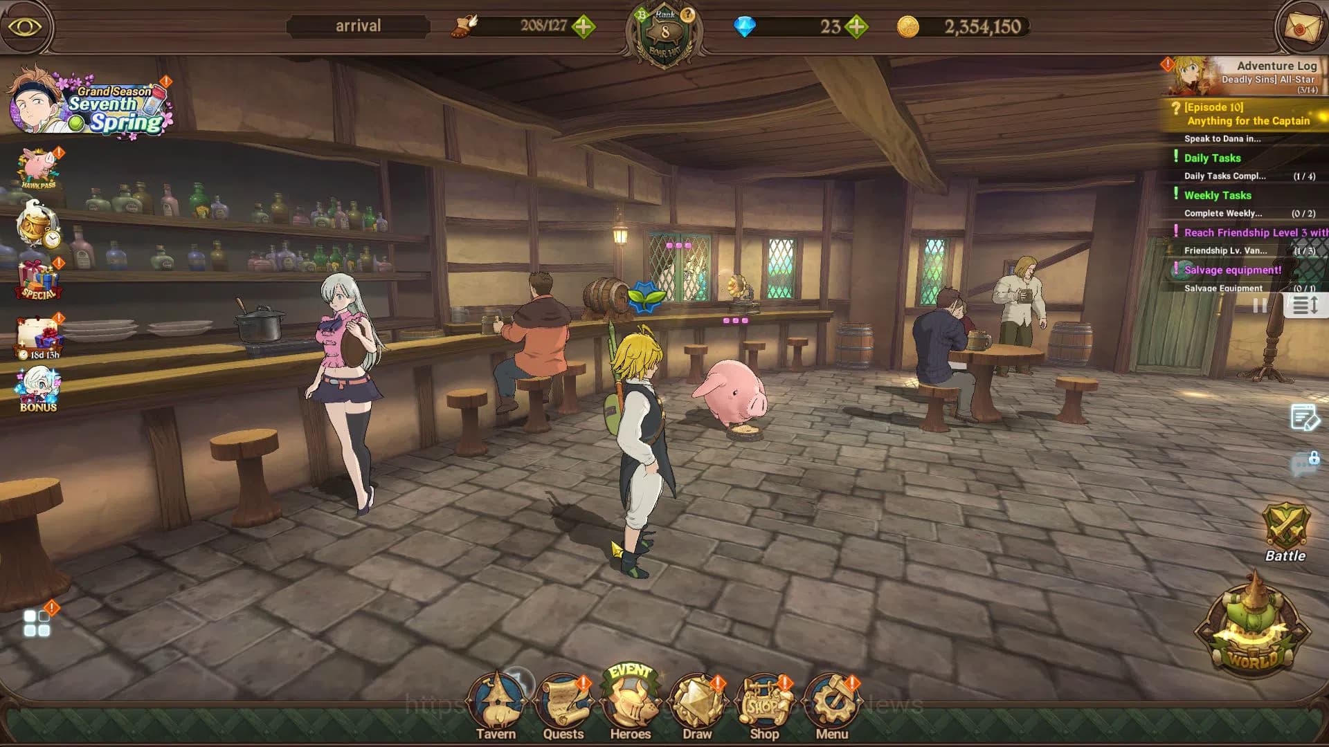 The Seven Deadly Sins: Grand Cross Accounts Global|Fresh Starter CH 2|847K CC|1 LR+3 UR|Fairy image 1