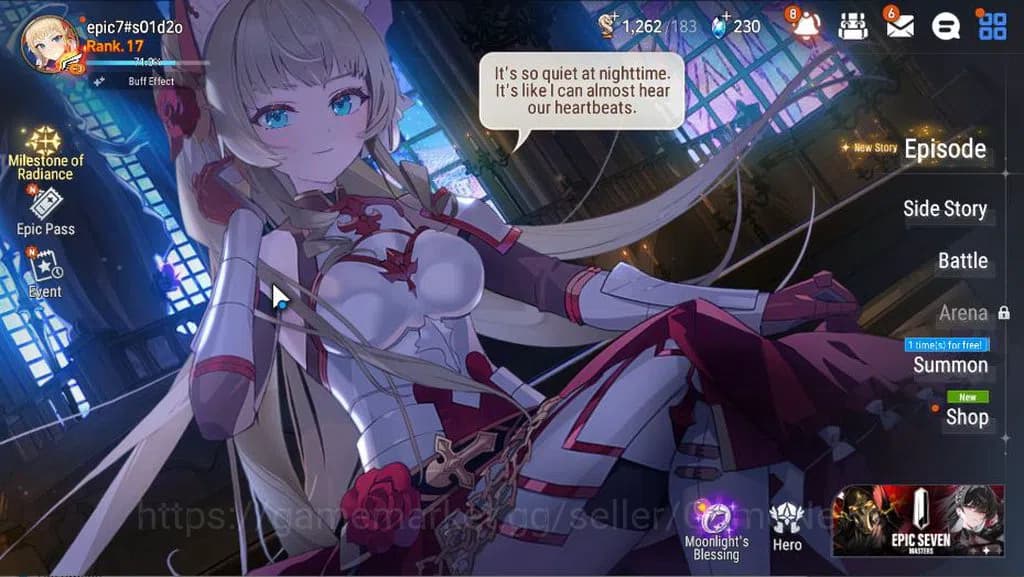 Epic Seven Accounts GLOBAL Unverif|New Era|ML (BW Iseria, Maid Chloe)+ image 1