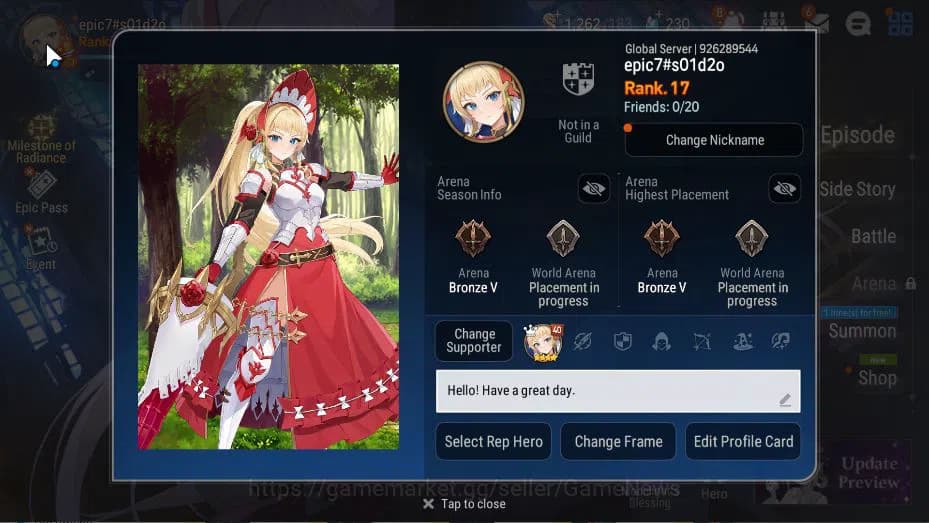 Epic Seven Accounts GLOBAL Unverif|New Era|ML (BW Iseria, Maid Chloe)+ image 16