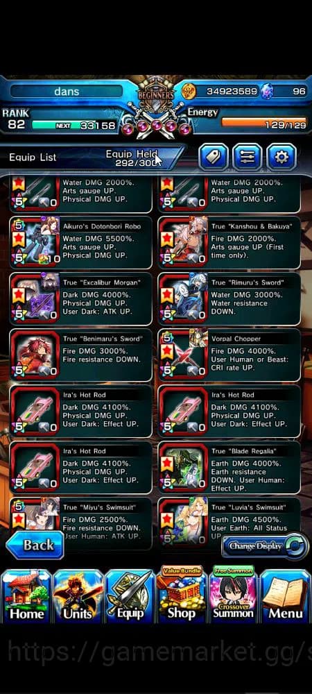 Grand Summoners Accounts Global|Rank 82|1 sp art+30 Ascend+16 TW|[Sayaka,Ok image 10