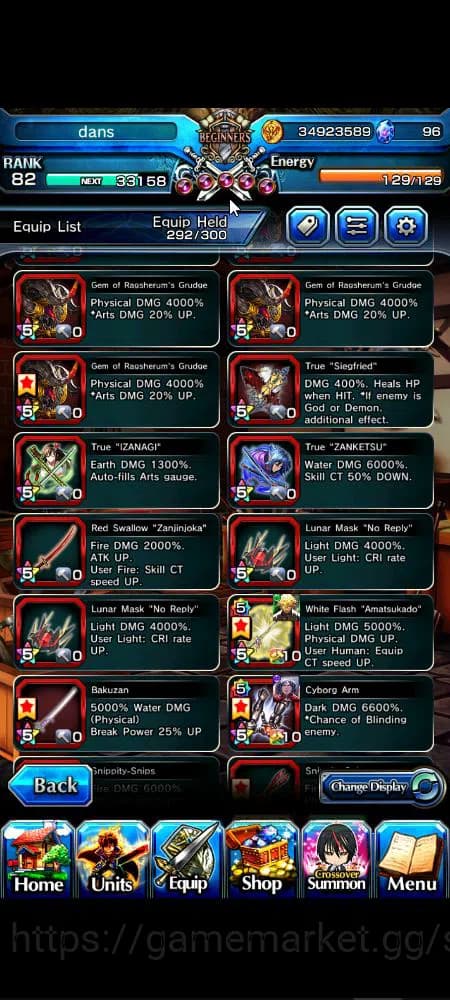 Grand Summoners Accounts Global|Rank 82|1 sp art+30 Ascend+16 TW|[Sayaka,Ok image 12