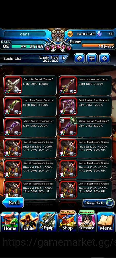 Grand Summoners Accounts Global|Rank 82|1 sp art+30 Ascend+16 TW|[Sayaka,Ok image 13