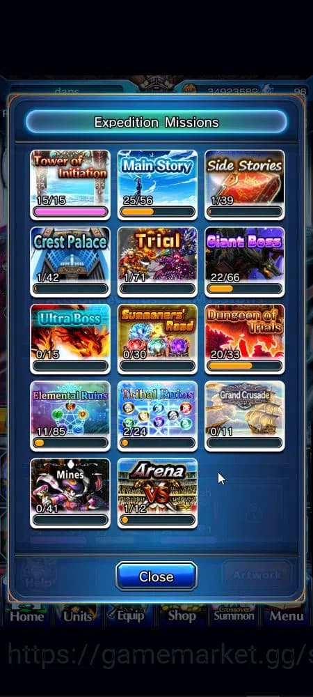 Grand Summoners Accounts Global|Rank 82|1 sp art+30 Ascend+16 TW|[Sayaka,Ok image 16