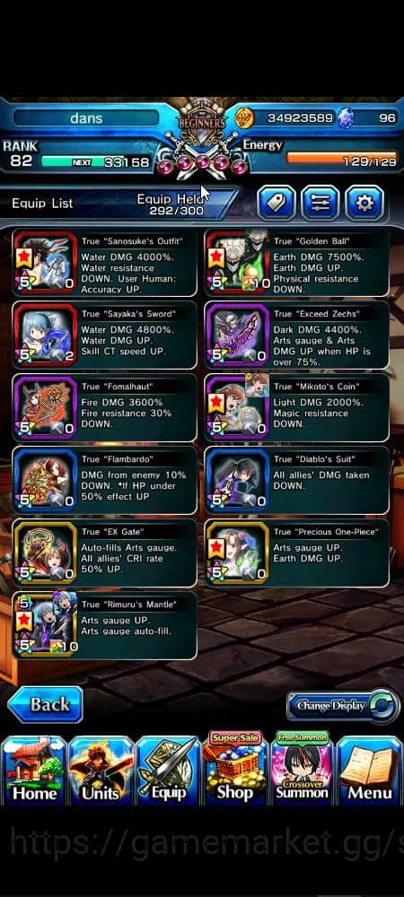 Grand Summoners Accounts Global|Rank 82|1 sp art+30 Ascend+16 TW|[Sayaka,Ok image 20