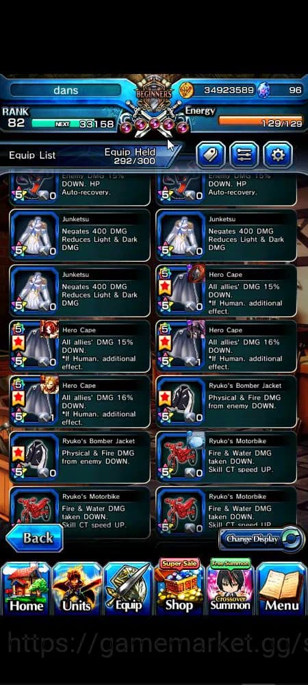 Grand Summoners Accounts Global|Rank 82|1 sp art+30 Ascend+16 TW|[Sayaka,Ok image 5