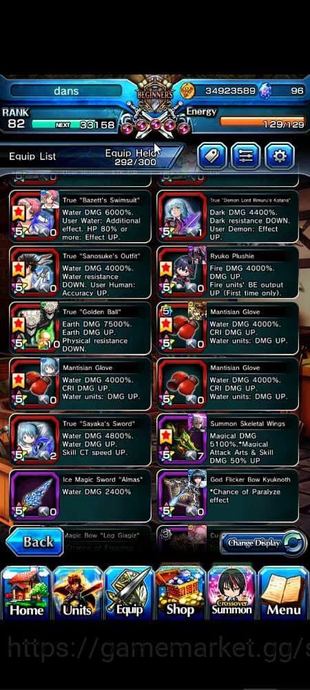 Grand Summoners Accounts Global|Rank 82|1 sp art+30 Ascend+16 TW|[Sayaka,Ok image 9