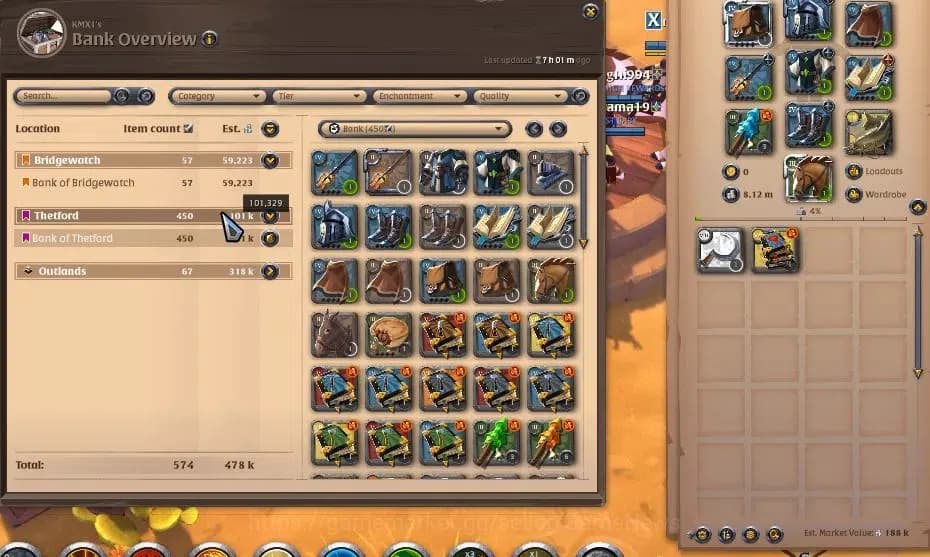 Albion Online Accounts ASIA| 2,35M Total Fame - 8,12M Silver |T8 Fiber Ga image 2