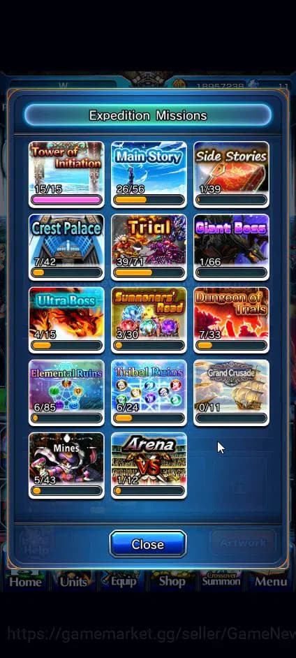 Grand Summoners Accounts Global|Rank 68|16 Ascend+8 TW|[Inumuta,Chloe,DL Ri image 13