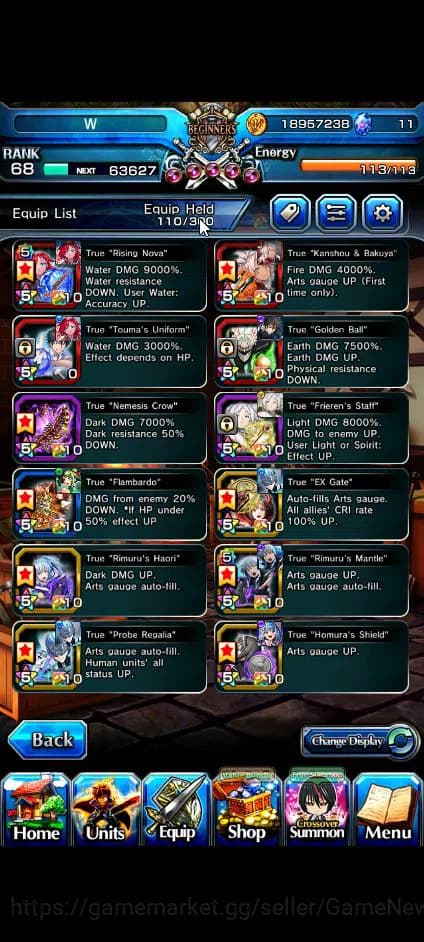 Grand Summoners Accounts Global|Rank 68|16 Ascend+8 TW|[Inumuta,Chloe,DL Ri image 14