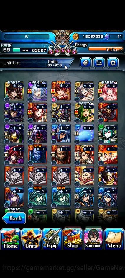 Grand Summoners Accounts Global|Rank 68|16 Ascend+8 TW|[Inumuta,Chloe,DL Ri image 16