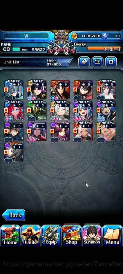 Grand Summoners Accounts Global|Rank 68|16 Ascend+8 TW|[Inumuta,Chloe,DL Ri image 17